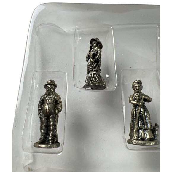 The Americana Pewter Collection 6 Figurines Solid Pewter 1993 - Picture 2 of 9